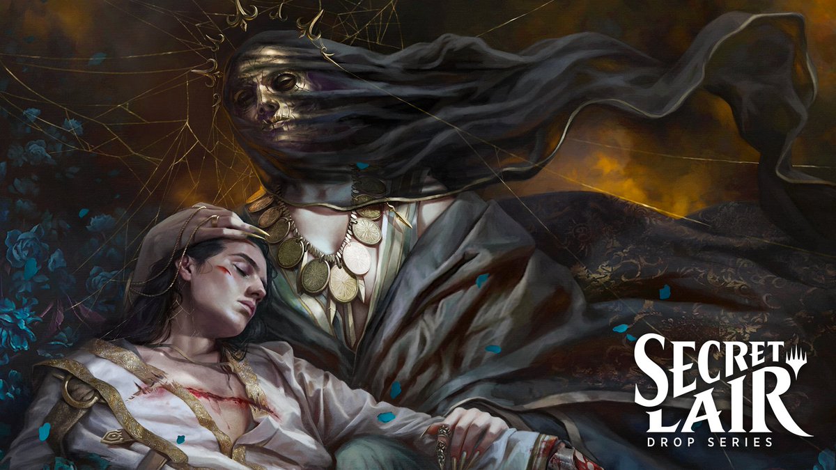Our April Superdrop is dangerously beautiful, with atmospheric lands and reimagined legendary cards by top artists @Cathaoir1 @schatruvedi <a href="/mattjukes/">Matt Jukes</a> Wayne Reynolds Roman Klonek