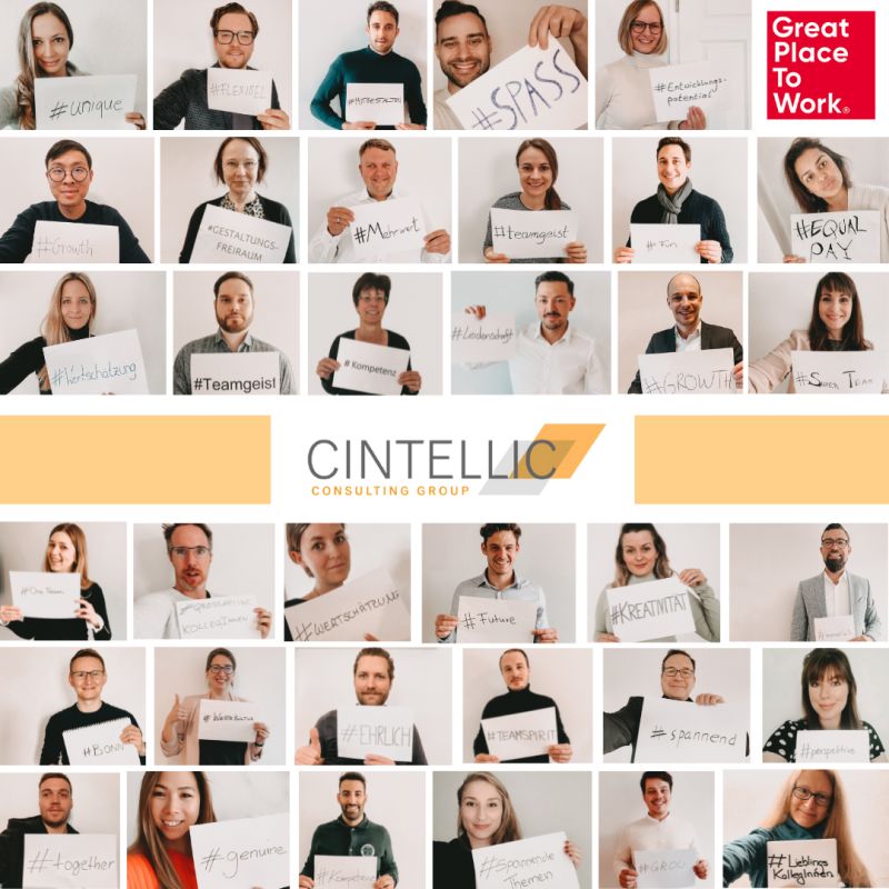 Heute wurden wir erneut als #BesteArbeitgeber2022 von <a href="/GPTWDeutschland/">Great Place to Work® Deutschland</a> ausgezeichnet. Wir sind sehr stolz und fühlen uns geehrt, diese Auszeichnung wieder mit „nach Hause“ nehmen zu dürfen. #OneTeamOneVision #Stolz #CINTELLIC