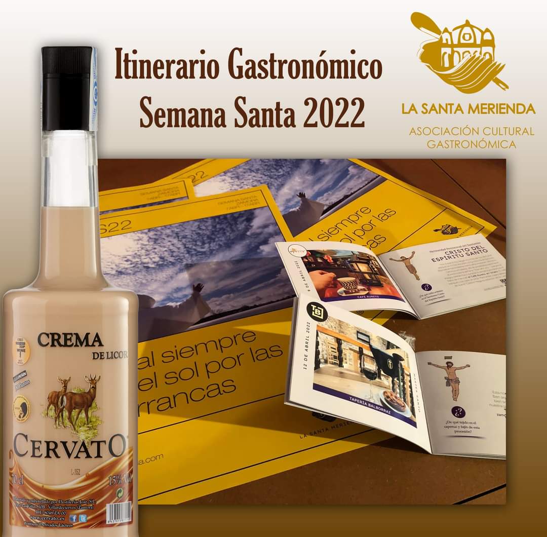 licor_cervato's tweet photo. Como en años anteriores, Aguardientes Cervato es una de las empresas colaboradoras del Itinerario Gastronómico 🍸 🧀 de Semana Santa elaborado por @lasantamerienda

La Semana Santa de Zamora 🕍 es el acontecimiento religioso, cultural y social más relevante de esta ciudad https://t.co/U1NiS6INrh