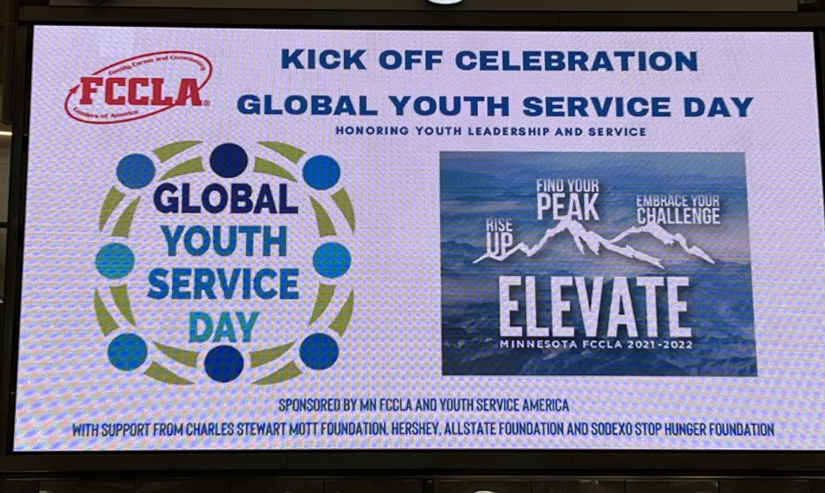 Culbs's tweet image. What a thrill to join Minnesota’s passionate First Lady @GwenWalz and @MNFCCLA as young leaders kicked off Global Youth Service Day (April 29-May 1st) at the @MallOfAmerica. Sponsors include @MottFoundation, @AllstateFDN, @HersheyCompany, @StopHungerUSA! #YouthChangingTheWorld