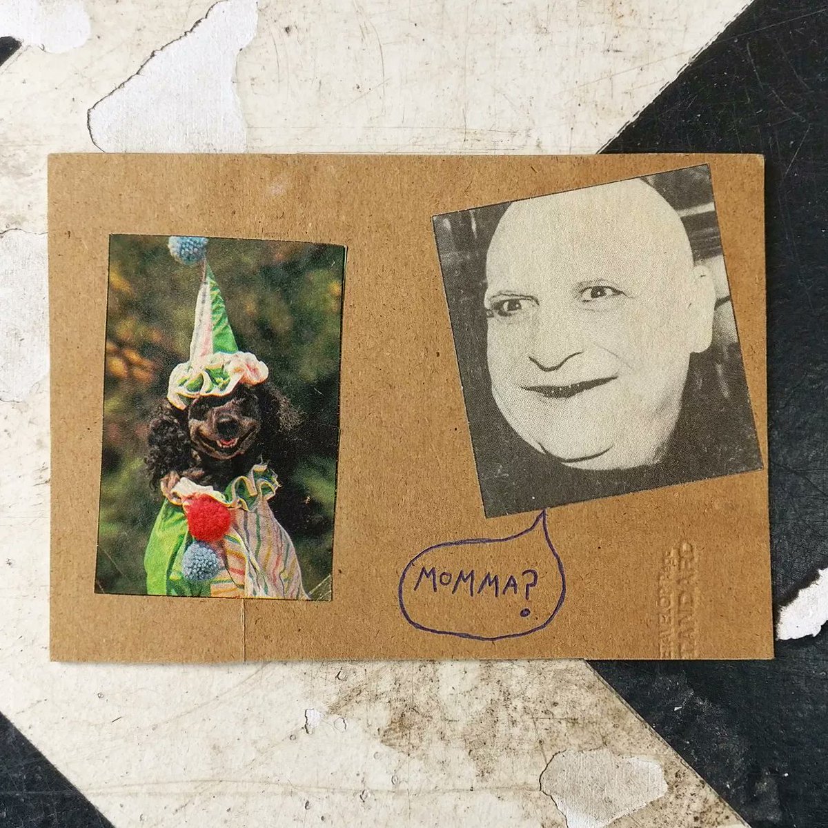 GhostPapaMargs's tweet photo. Best thing I've found inside a record sleeve in ages (cracking record too).
King Tucker, if you're out there mate, Horse sold the record but all is not lost if you get your arse down to CT9...
#pebbles #postcard #postcrad https://t.co/G3WISpt2Nf