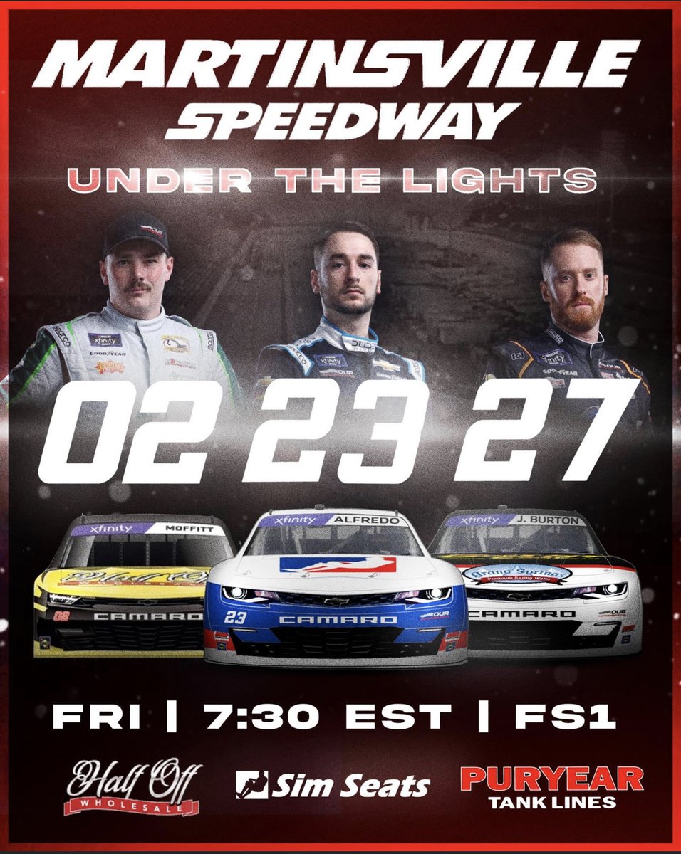 ICBboxingboss's tweet photo. Our squad ⁦@JebBurtonRacing⁩ ⁦@anthonyalfredo⁩ ⁦@Brett_Moffitt⁩ ⁦@OurMotorsports⁩ is war ready for ⁦@MartinsvilleSwy⁩ tonight. Don’t miss it! https://t.co/KsgN7XOA1Y