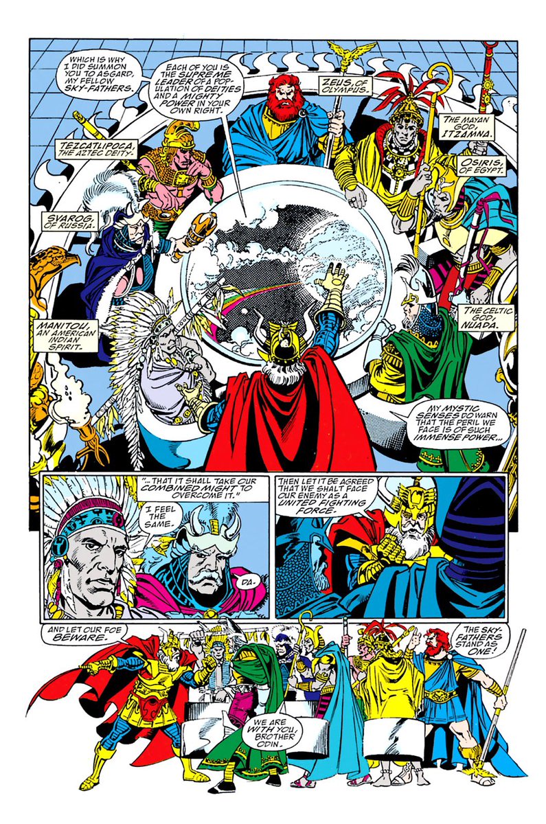 dano_cosmic's tweet photo. Waiting for a gathering of the gods in the #MCU…
✨
#Thor #300 (Vol. 1, 1980)
W-#MarkGruenwald/#RalphMacchio,A-#KeithPollard,I-#GeneDay,C-#CarlGafford,L-#JoeRosen
✨
#InfinityGauntlet #2 (Vol. 1, 1991)
W-#JimStarlin,A-#GeorgePérez,I-#JosefRubinstein,C-#MaxScheele,L-#JackMorelli https://t.co/VzbdBBVjxn