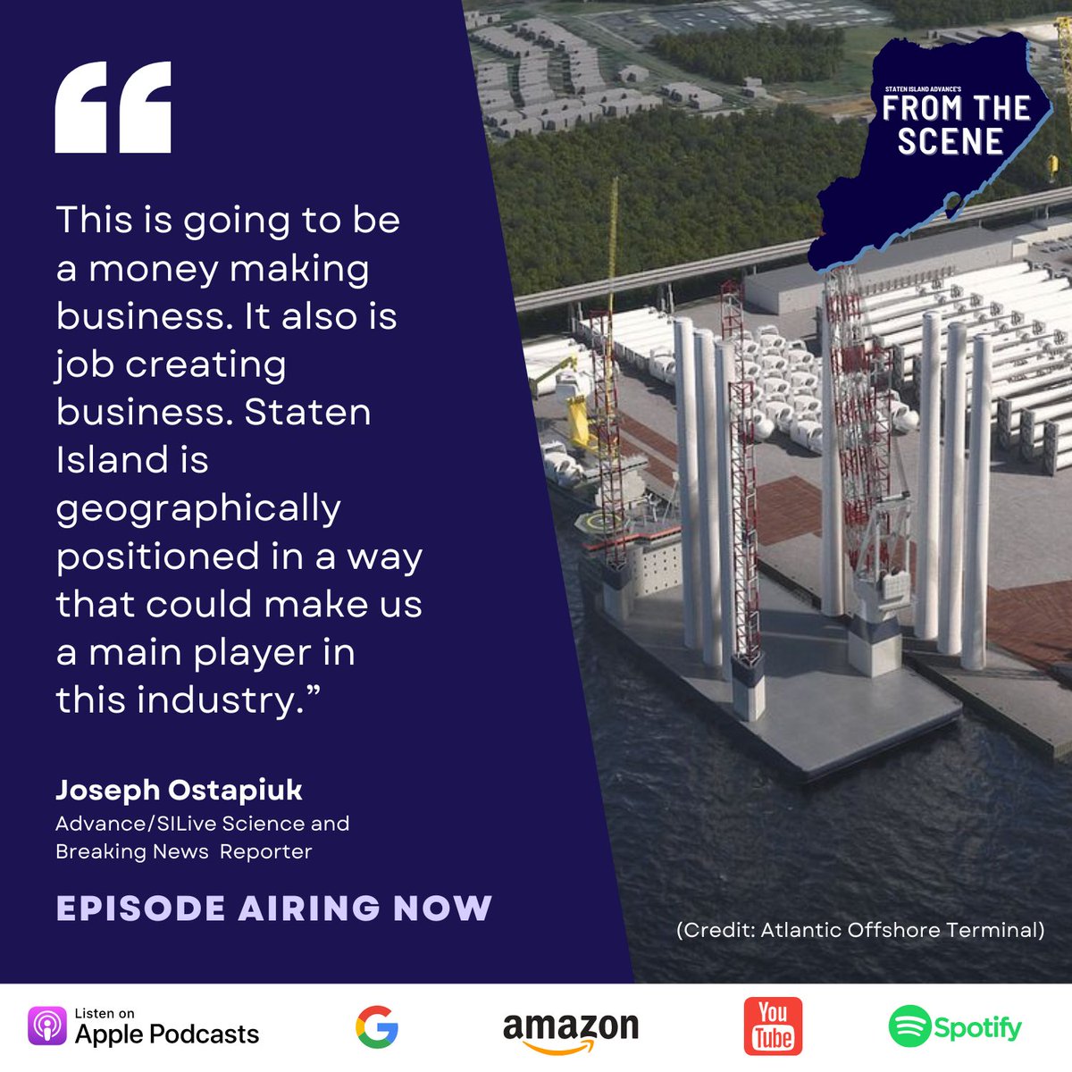 This week, Advance science and breaking news reporter <a href="/OstapiukJ/">Joseph Ostapiuk</a> discusses the future of the offshore wind industry on S.I. and how it could benefit the borough and the state in the coming years. New episodes are released biweekly on Fridays.
shows.acast.com/staten-island-…