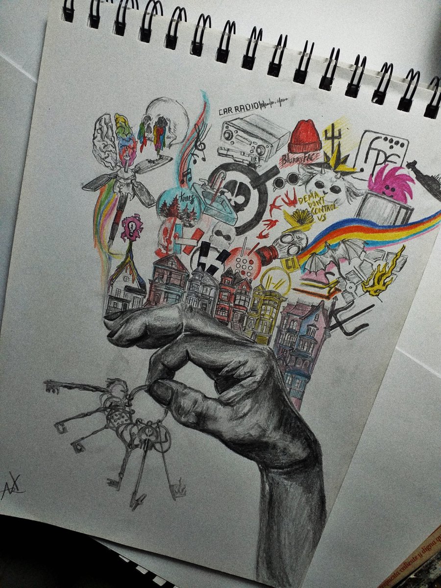 NixArt_Gabby's tweet photo. Which key would you use?
.
. #cliqueart #twentyonepilots 
#tylerrjoseph #joshuadun https://t.co/h8DfSJ96qz