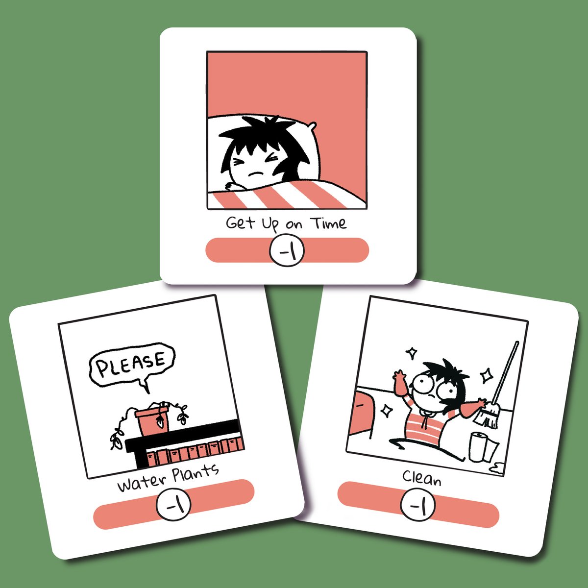 Today's checklist: 1) Water all of your plants and 2) Check out what's going on with my new game, FUTURE ME PROBLEMS. 