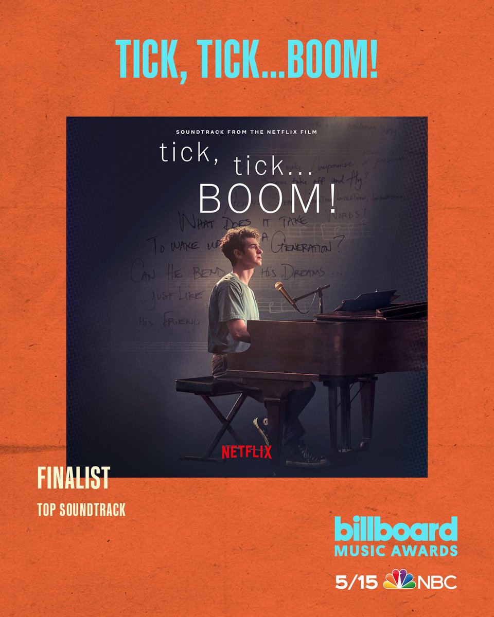 ticktickboom (@ticktickboom) on Twitter photo What a way to start the day 🎶 Congrats to <a href="/Lin_Manuel/">Lin-Manuel Miranda</a> and the full team for being a finalist at this year’s <a href="/BBMAs/">Billboard Music Awards</a> for #ticktickboom’s soundtrack! ✨ What a way to start the day 🎶 Congrats to <a href="/Lin_Manuel/">Lin-Manuel Miranda</a> and the full team for being a finalist at this year’s <a href="/BBMAs/">Billboard Music Awards</a> for #ticktickboom’s soundtrack! ✨