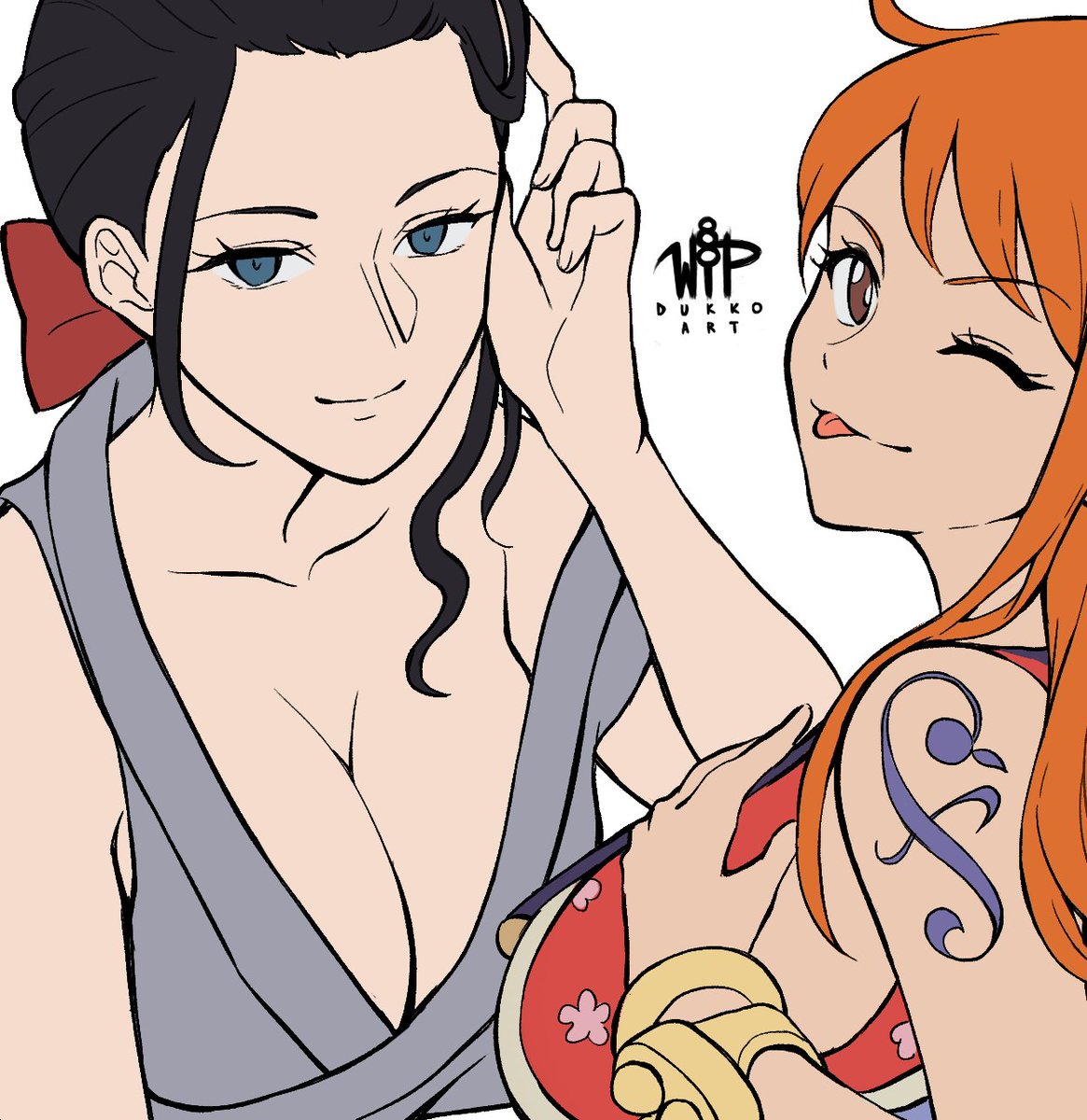DukkoArt's tweet photo. Nico Robin & Nami 💛
#ONEPIECE #nami #ROBIN #NICOROBIN #DukkoArt https://t.co/fGGBmTFgdW