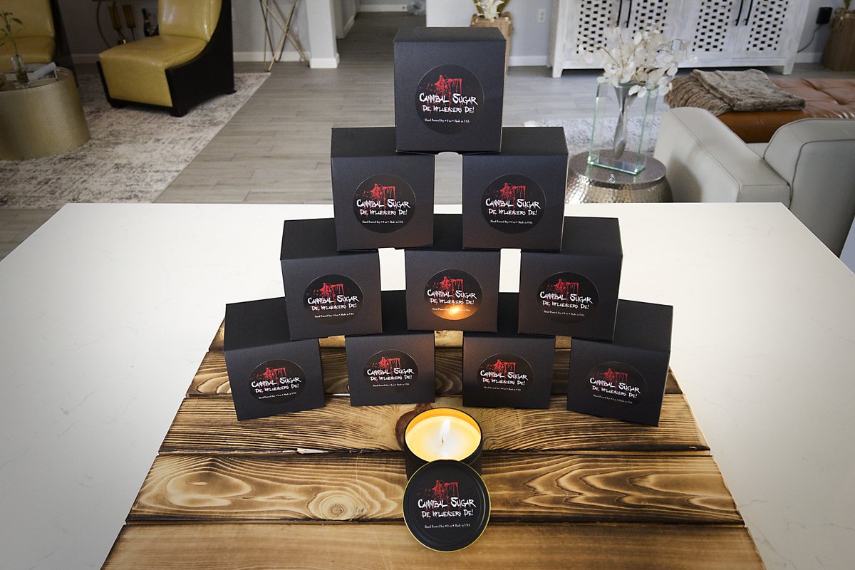 PsychoactiveTV's tweet photo. Lots of Cannibal Sugar Candles happening at https://t.co/8feQmuE0op ! #candles #horrorcandles #horrorcollectibles #funcandles https://t.co/pnF4LRWLIG