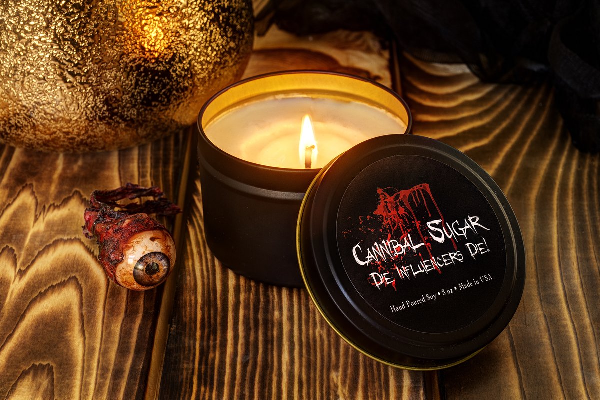 PsychoactiveTV's tweet photo. Lots of Cannibal Sugar Candles happening at https://t.co/8feQmuE0op ! #candles #horrorcandles #horrorcollectibles #funcandles https://t.co/pnF4LRWLIG