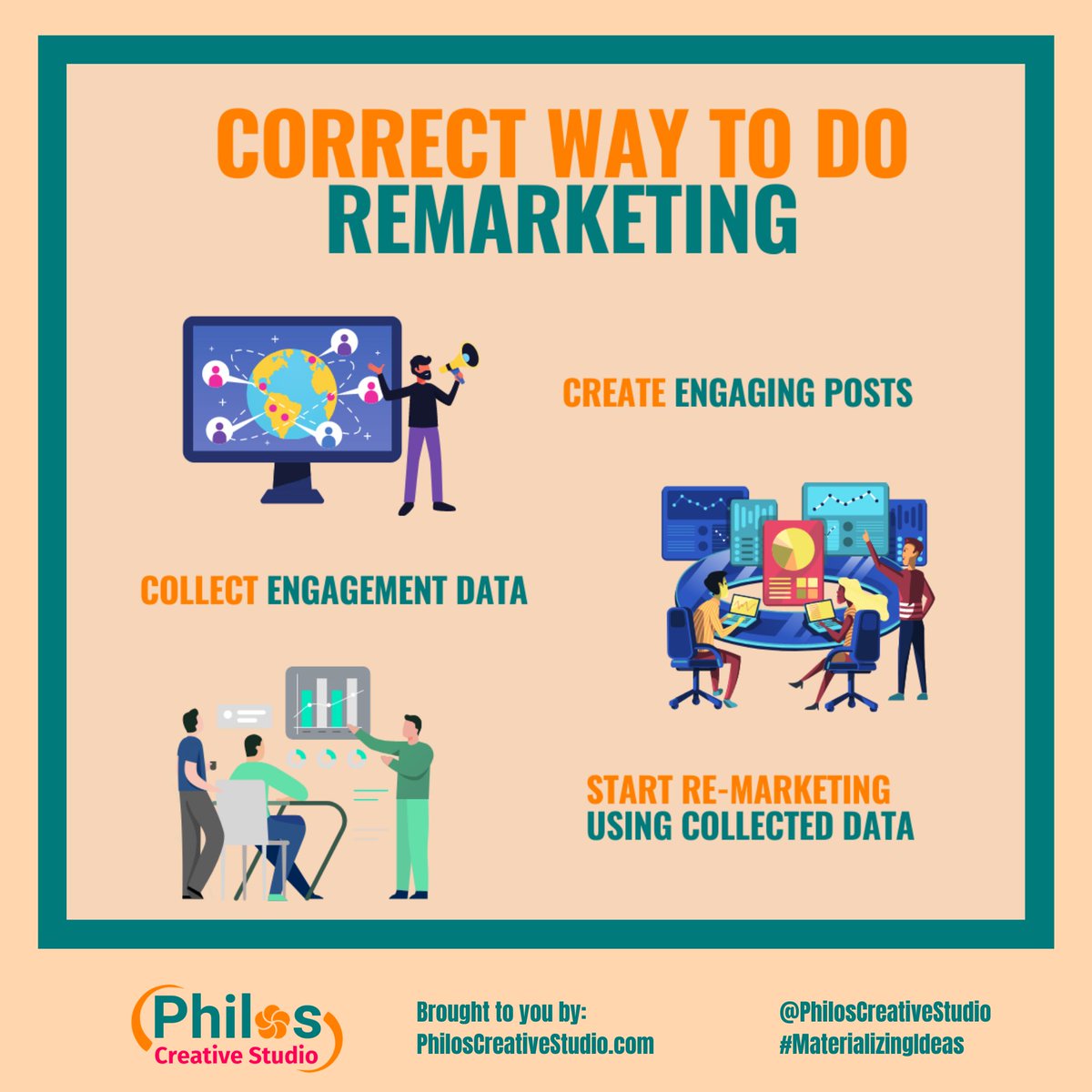 PhilosCreative's tweet photo. Here are some tips to do remarketing. Do you have any other tips?  Share yours in the comments
#remarketing #sharemarketing #remarketingdigital #sharemarketingtips #socialmedia #marketingstrategy #businessstrategy #monetizze #marketingdeconteudo #marketing #Philoscreativestudio https://t.co/JKbADaRulD
