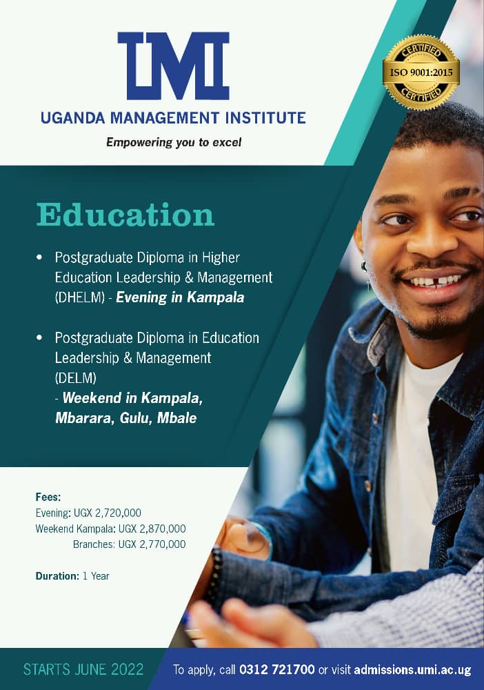 UMIUganda's tweet photo. Those into Education, we got something for you too.
Improve your skills in this field by doing either
*A Postgraduate Diploma in Higher Education Leadership &amp; Management (DHELM) or
*A Postgraduate Diploma in Education Leadership &amp; Management.(DELM) https://t.co/YAkKgpubBF