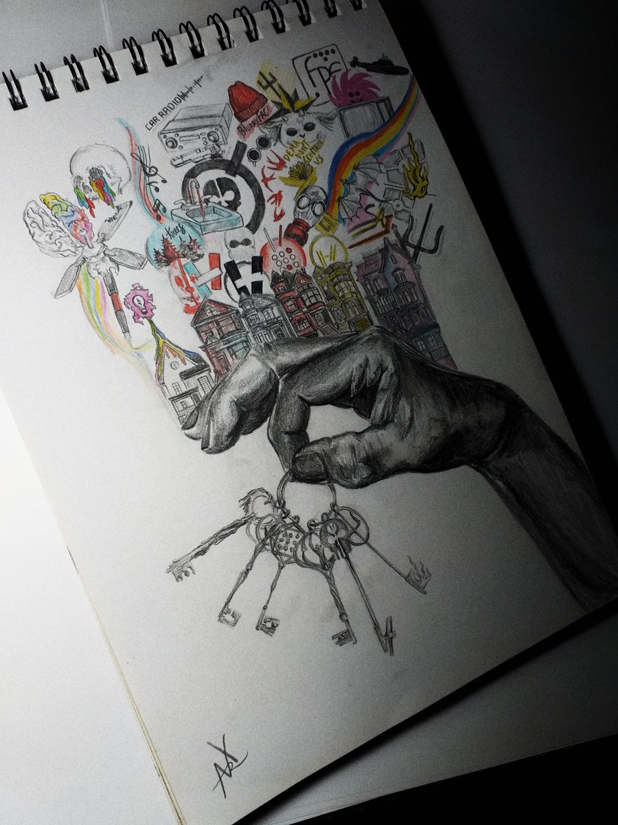 NixArt_Gabby's tweet photo. Which key would you use?
.
. #cliqueart #twentyonepilots 
#tylerrjoseph #joshuadun https://t.co/h8DfSJ96qz