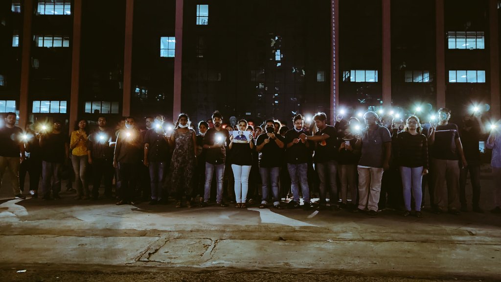 BIRSF1's tweet photo. The students of Bose Institute came together today in their Unified Academic Campus at Salt Lake, Kolkata, for the cause of late scholar Shri Subhadip Roy, of IISER Kolkata.
#justiceforSubhadip https://t.co/1o6mQDnjTM