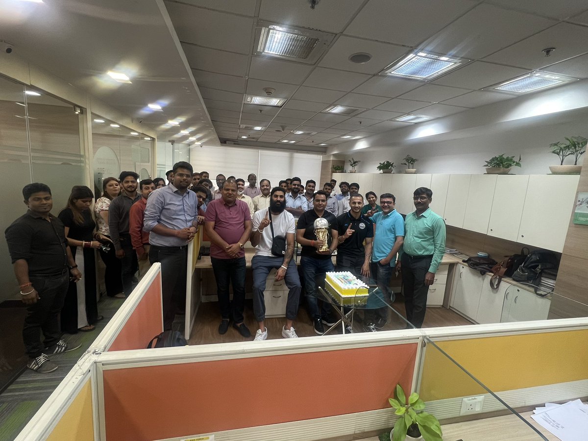 Today we welcomed #gurugrammasters key players <a href="/Bg6Gill/">Bikram Gill</a> <a href="/InderbirGill12/">Inderbir Singh Gill</a> at our office and celebrated consecutive victory in <a href="/3X3BL/">3BL</a> #season3 and became #champions many thanks league commissioner <a href="/RohitBakshi20/">Rohit Bakshi</a> and <a href="/BFI_basketball/">#IndiaBasketball</a> for this great 👍 platform into india <a href="/rajeev0611/">Rajeev Tiwari</a>