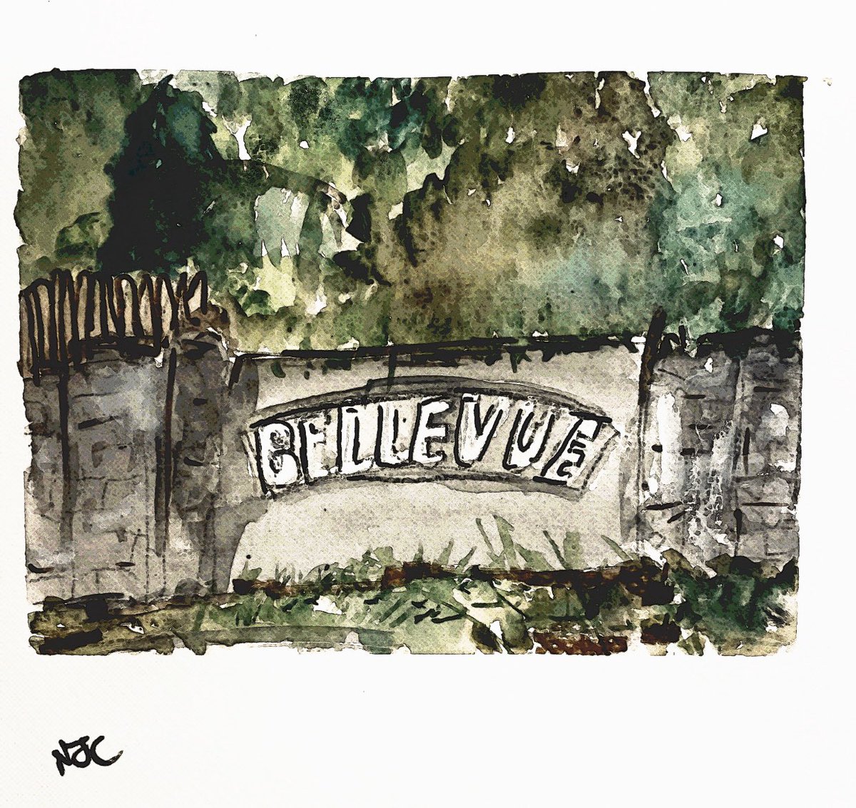 Passed these iconic steps every day on the bus to school for seven years and back.... #bellevuezoo #bellevuebelast #belfastcity #glengormley #zoo #iconic #oldbelfast #art #illustrations #memories #watercolours #watercolors #aquarelle #belfastartist #belfasthour
