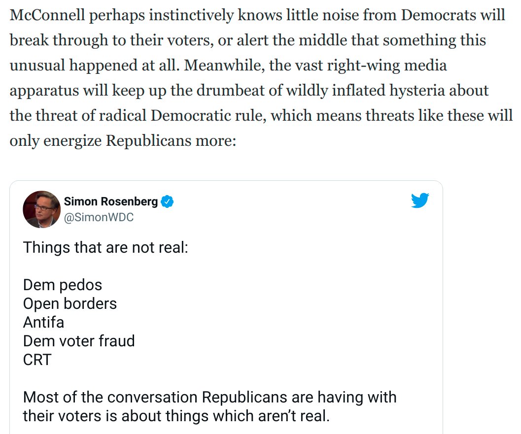 GregTSargent's tweet photo. This week, Mitch McConnell snickered as he refused to say a GOP Senate will give a hearing to a future Biden SCOTUS nominee.

How does McConnell know he won't pay a price for this?

Perhaps it's due to the loudness imbalance:

(w/@joshtpm and @SimonWDC)

https://t.co/aYfvSMv7Ii https://t.co/YmnWZA7F7u