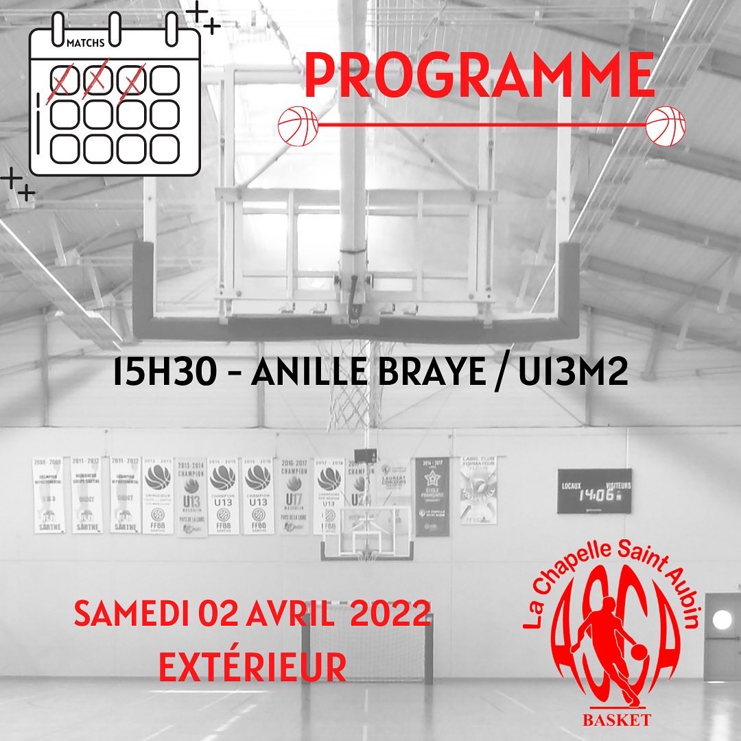 ASCA_Basket's tweet photo. Programme du week-end! N’hésitez à venir encourager et faire du bruit pour nos deux matchs domicile ⚪️🔴 https://t.co/vaSaTb2cgp