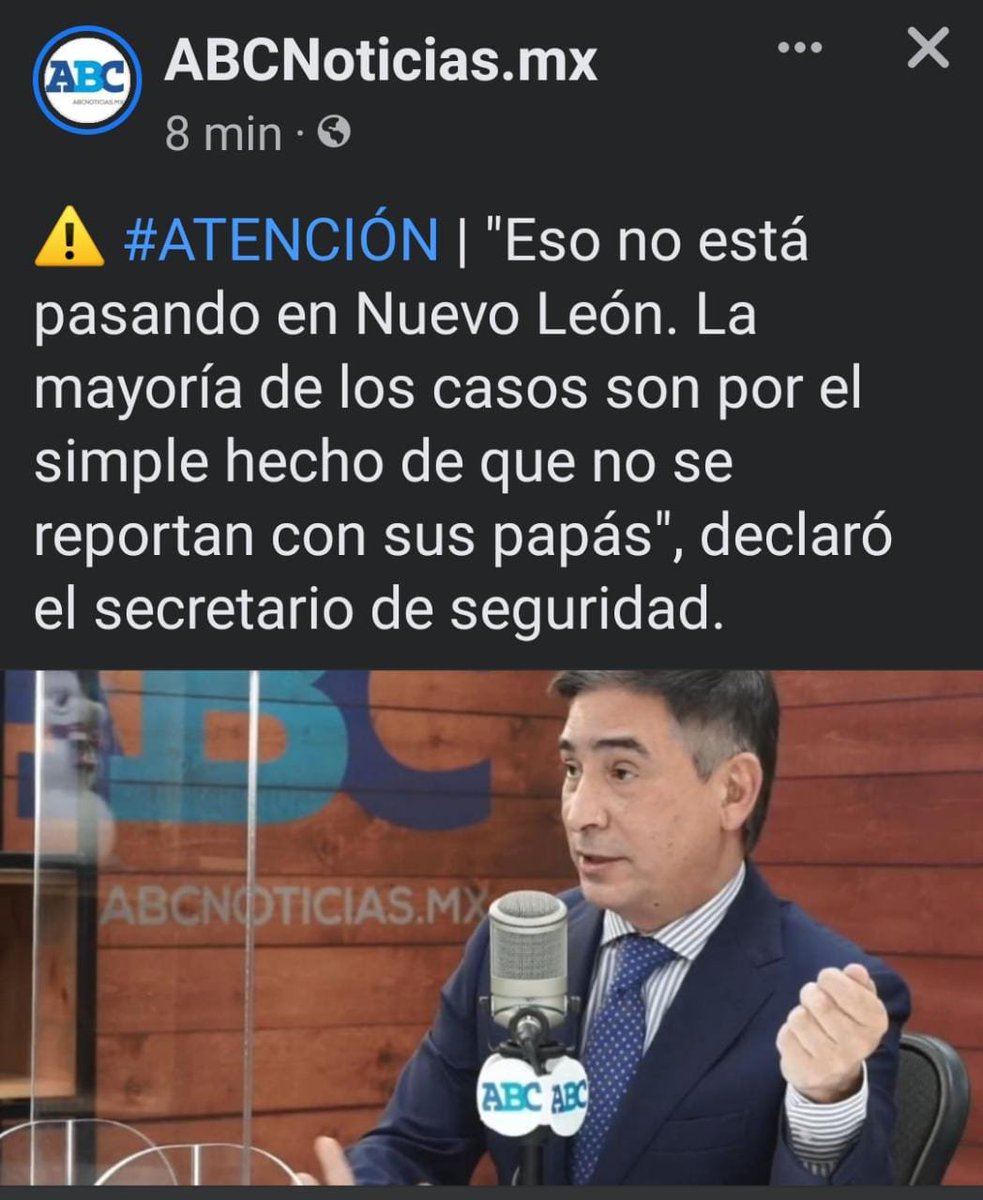 o sea, si te enojas y no te comunicas con tus papas, no es secuestro, pero si te secuestran y no te reportas con tus papas, no es un secuestro solo por que lo dice <a href="/AldoFasciZ/">Aldo Fasci</a> ?
🤔