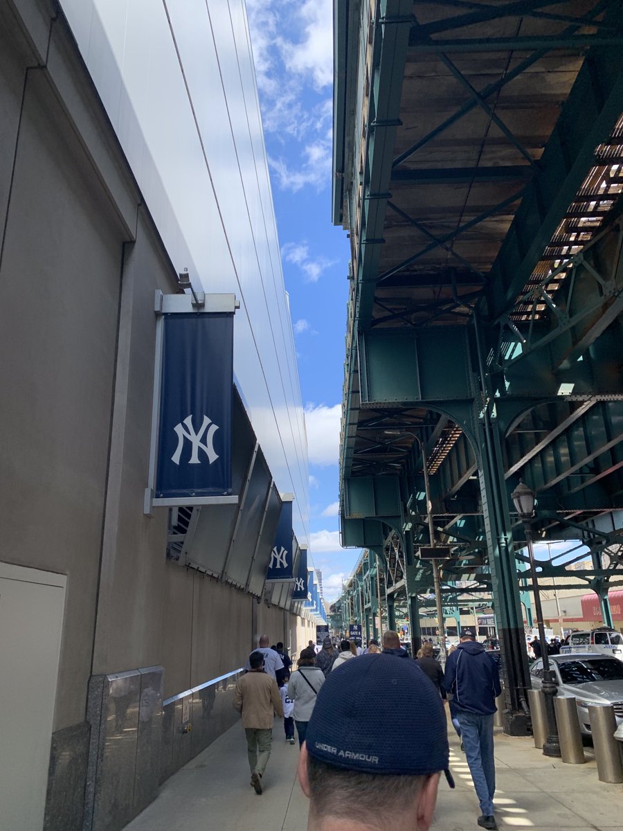 NicklesJayne's tweet photo. Opening Game at Yankee Stadium. First time at this stadium and it’s beautiful! https://t.co/DlTOPAUtHm