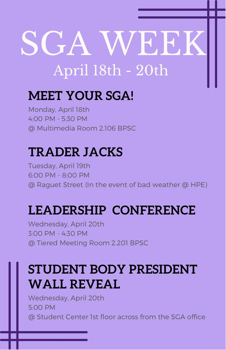 The SGA at SFA tweet media