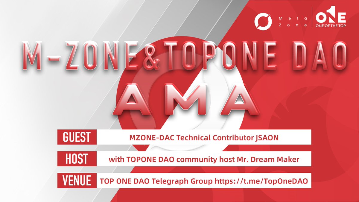 MZONE_Labs's tweet photo. We will be there tomorrow.
We'll be at the #AMA tomorrow， April 9，UTC 13:00， with our global partners.
🎉 
 
Explore the endless possibilities of #M-ZONE with over 100,000 members ✅.
AMA event address: https://t.co/FKk6Q3WYn2 https://t.co/lpNFaQjve6