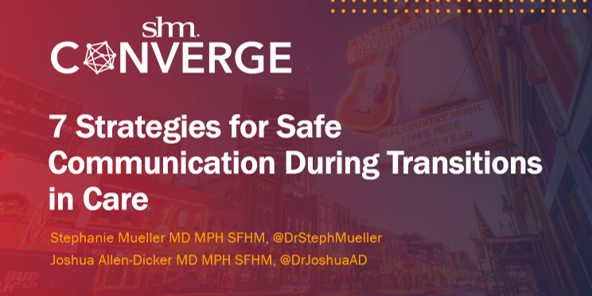 I'm sad to be missing #SHMConverge due to flight cancellations 😭😭.  Thank you to <a href="/DrStephMueller/">Stephanie Mueller</a> for agreeing to give our talk solo today, at 4:20pm in Room 205!  (and stay tuned for our joint virtual presentation in the <a href="/SocietyHospMed/">Society of Hospital Medicine</a> on-demand content!)