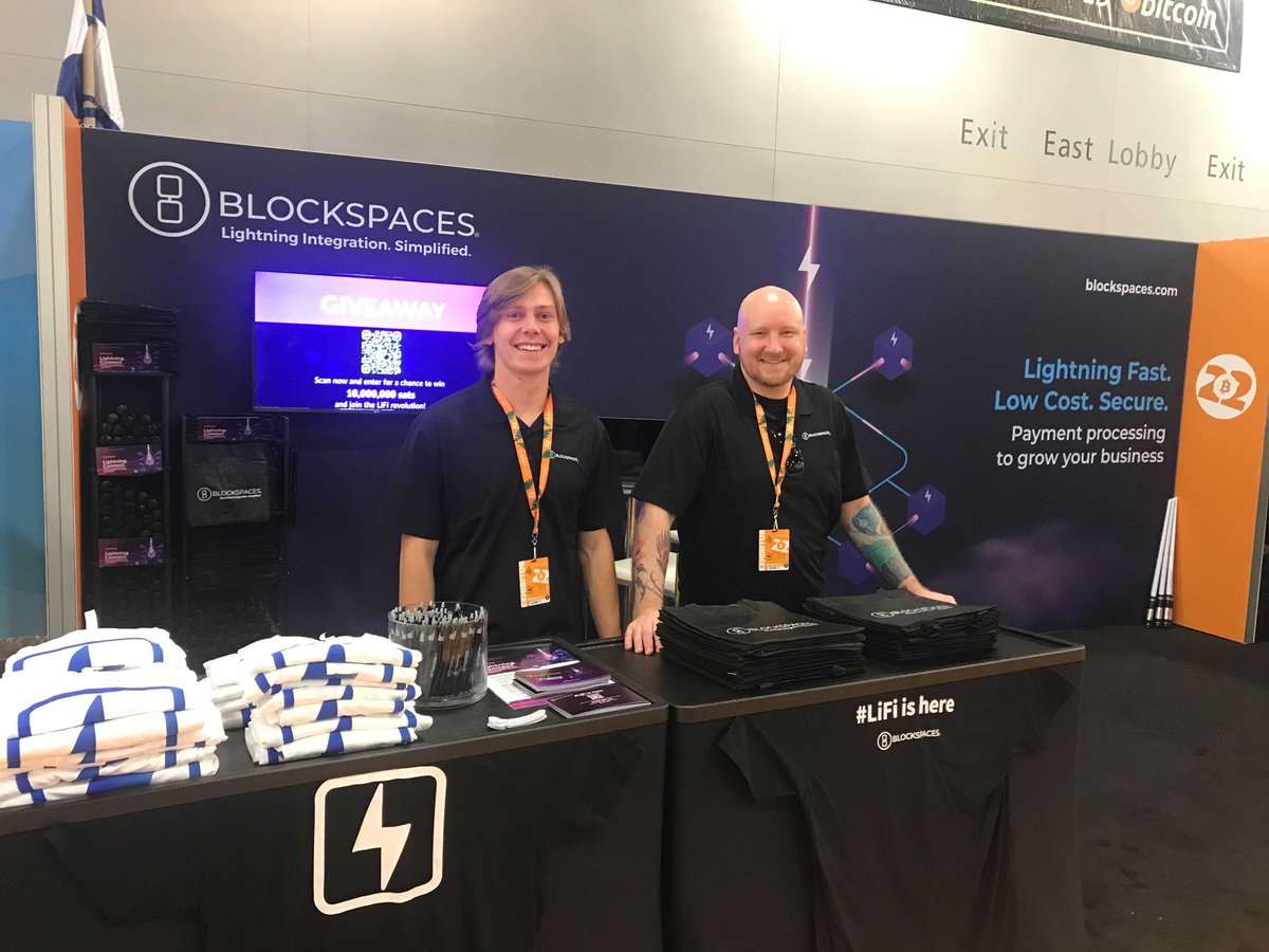 BlockSpaces_io's tweet image. Are you at #Bitcoin2022 today? ⚡️

Come hangout with our team at booth # 1342 to find out how we are helping businesses enable fast, low-fee payment processing with our #LightningConnect integration. 

ow.ly/slbG50IFg8X
