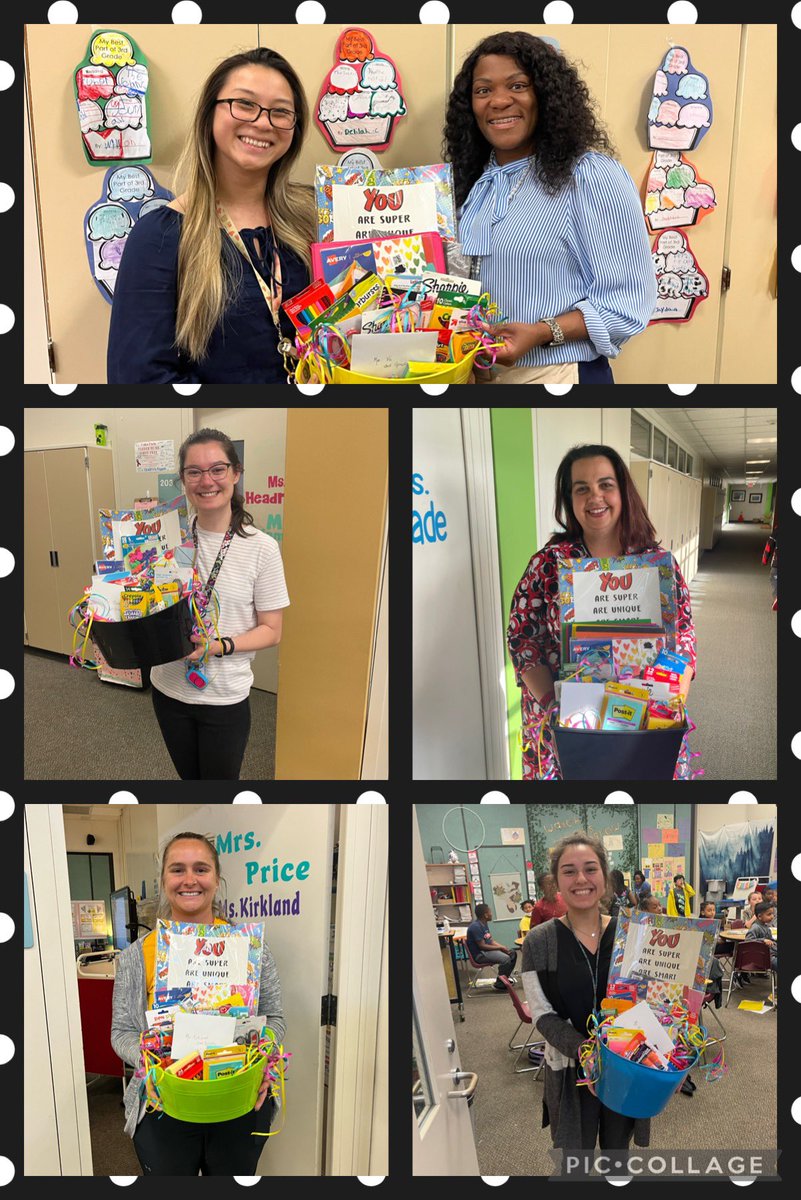 Thank you to the Lambda Delta Chapter of Delta Kappa Gamma for your generous baskets for all of our new teachers. They were all smiles!!