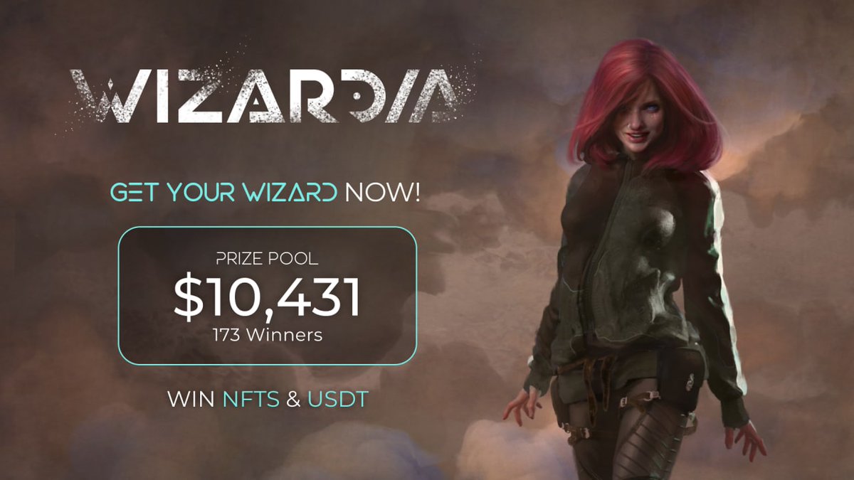 🚨 Airdrop: Wizardia
🔥 Total Reward: 10431 $USDT
📊  Market: Gate.io  
🛃 Website: wizardia.co
🚧 Rating: ⭐️⭐️⭐️⭐️⭐️ 
📛 Winners : 173 Lucky Winners
🤖 Airdrop Link : wizardia.co/huge-airdrop