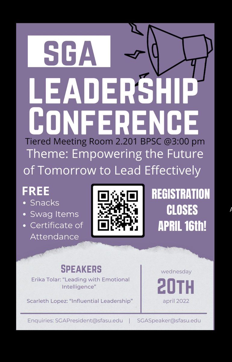 The SGA at SFA tweet media