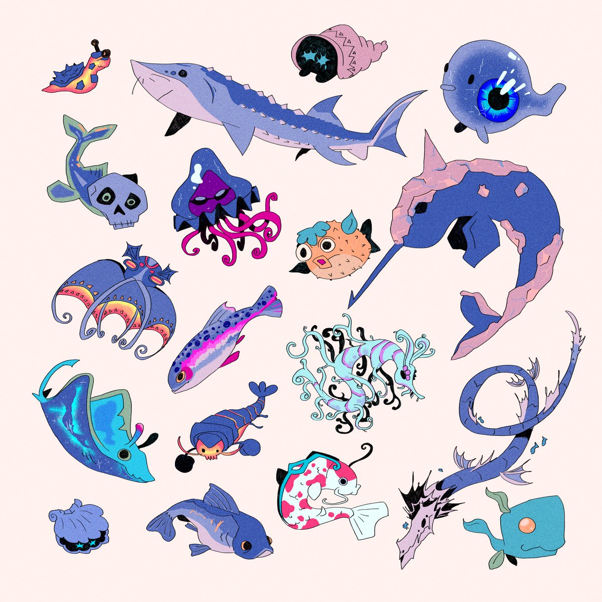 fishfeetsticks's tweet photo. you caught a specimen. #hadesgame 
two vers bc i cant pick <3 https://t.co/NPfHCmNd6W