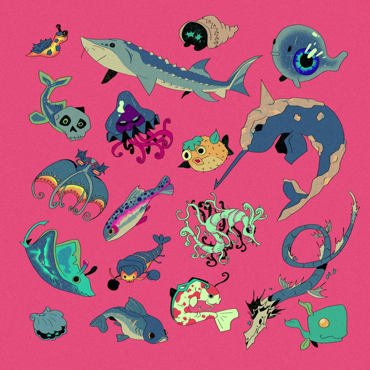fishfeetsticks's tweet photo. you caught a specimen. #hadesgame 
two vers bc i cant pick <3 https://t.co/NPfHCmNd6W