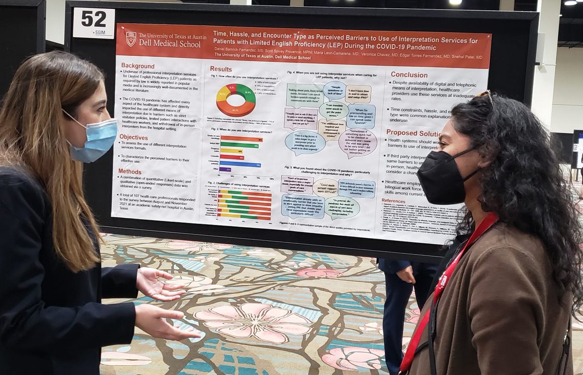 snehalalu's tweet image. Dell Med representing at #SGIM22! 
#healthequity #languagejustice
@DellMedIntMed @DellMedSchool @DellMedIMres