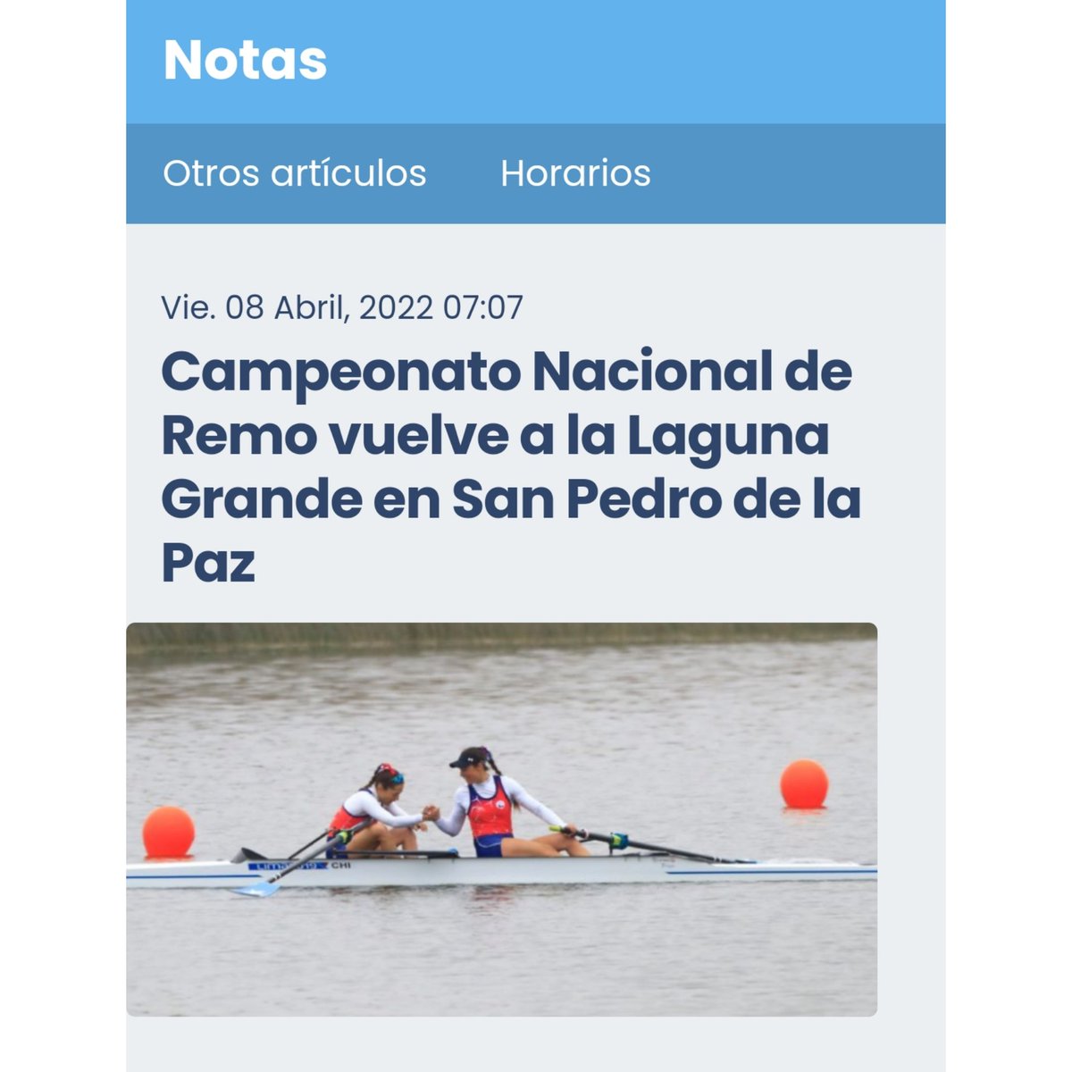 🔴🗞️ <a href="/biobiotv/">Canal 9</a> destaca el Campeonato Nacional de Remo a un día de su comienzo. ¡Se acaba la espera! ¡Nos vemos en la Laguna Grande de San Pedro de la Paz!