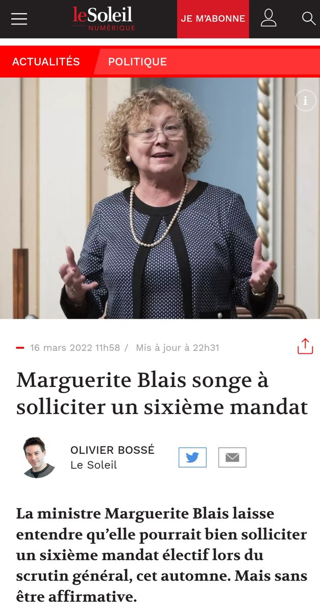 JsMarchand's tweet photo. -16 mars 2022 : Je songe à me représenter, j'ai encore tellement de choses à faire.
-Affaire Herron
-8 avril 2022 : Je ne me représenterai pas, le premier ministre le sait depuis le jour 1".

Chercher l'erreur. Et dites nous la vérité sur l'affaire Herron en même temps #polqc https://t.co/XVlOclalx2