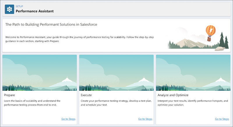 asagarwal's tweet photo. #SalesforceSpring22 Performance Assistant is your central hub of information and resources about scalability and performance testing with Salesforce. Use step-by-step instructions, articles, and tools to help you architect your system - https://t.co/vJ8Bhi3eVE https://t.co/WELyOxYs4T