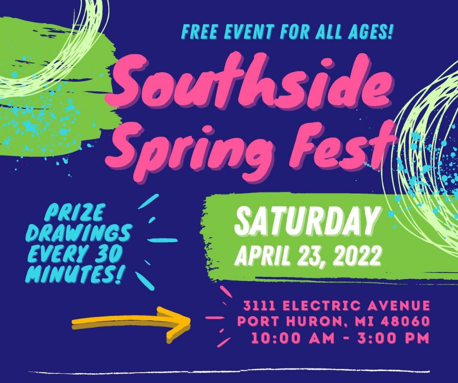 scchdmi's tweet photo. Southside Spring Fest is over 2-weeks away! April 23, 2022, 10am - 3pm at 3111 Electric Avenue, Port Huron. SCCHD’s Outreach staff will be on-site to help people finding health insurance and other community resources like food and shelter. We hope to see YOU at the event. https://t.co/XkuaGk7Imy