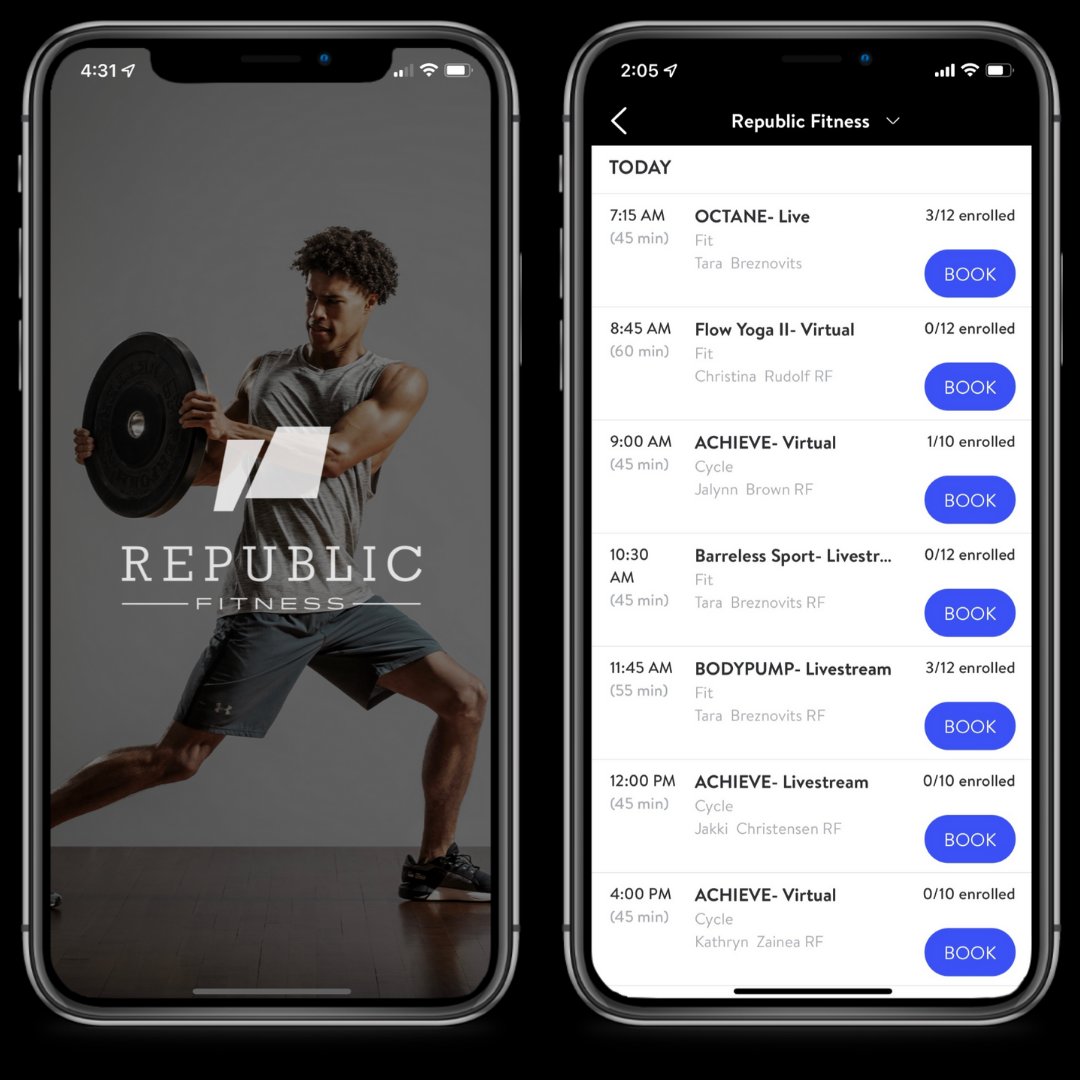 Have you downloaded the new Republic Fitness Boston app yet? This is a completely new platform, so you need to create a new account and password to use it to check in, enroll in classes and manage your membership on the web and in the app.⁣⁣