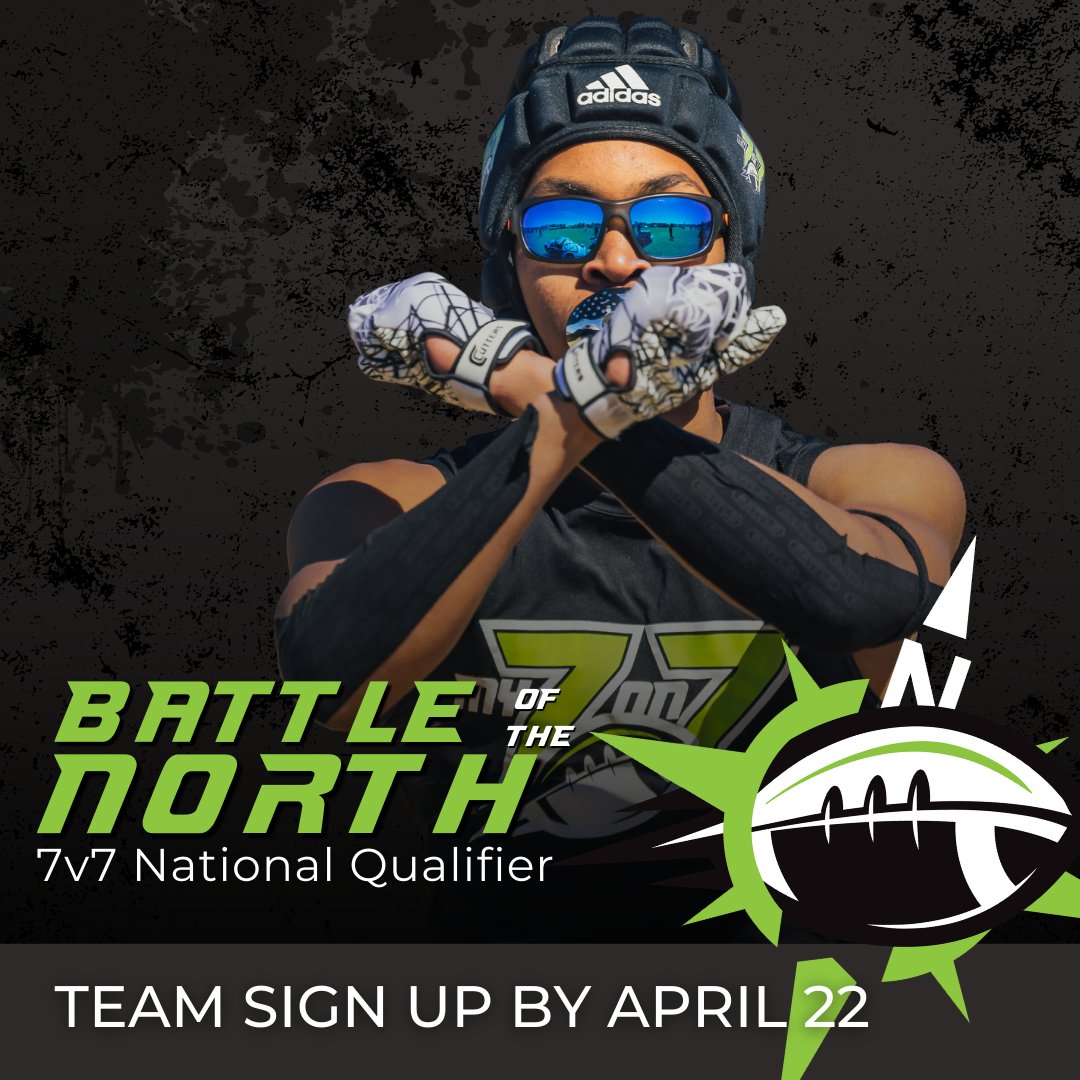 my7on7's tweet photo. SIGN UP NOW ‼️ National @truxposur_ qualifying 7v7 tournament ‼️ Team registration closes April 22. https://t.co/SbBui3zlaw  📆 Sat May 7th &amp; Sun May 8th, 2022 💪 10U, 12U, 14U, 15U, 18U Divisions 🏈 4 Game Minimum 🏆 Trophies &amp; Awards Given 🙌 School, Club, Allstar Teams #my7on7 https://t.co/CwMtqt8nLE