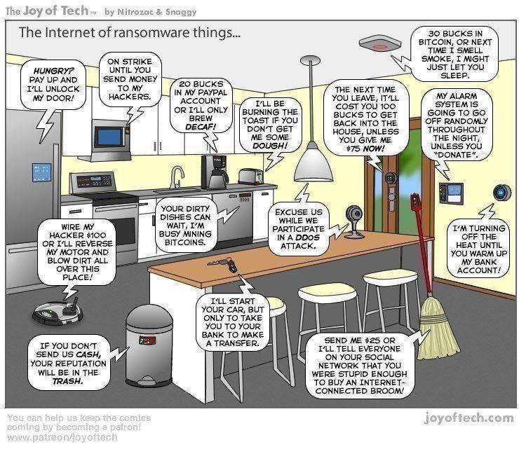 KalnaraDefense's tweet photo. Smart fridges, ovens, and thermostats are a fantastic invention...until a cyber attacker decides to have a bit of fun with you!
Keep your assets secure and let the experts at Kalnara help! Visit https://t.co/rPyulXZI9a today to find out more! #ransomware #cybersecurity #calg... https://t.co/Nm1RMApvjR