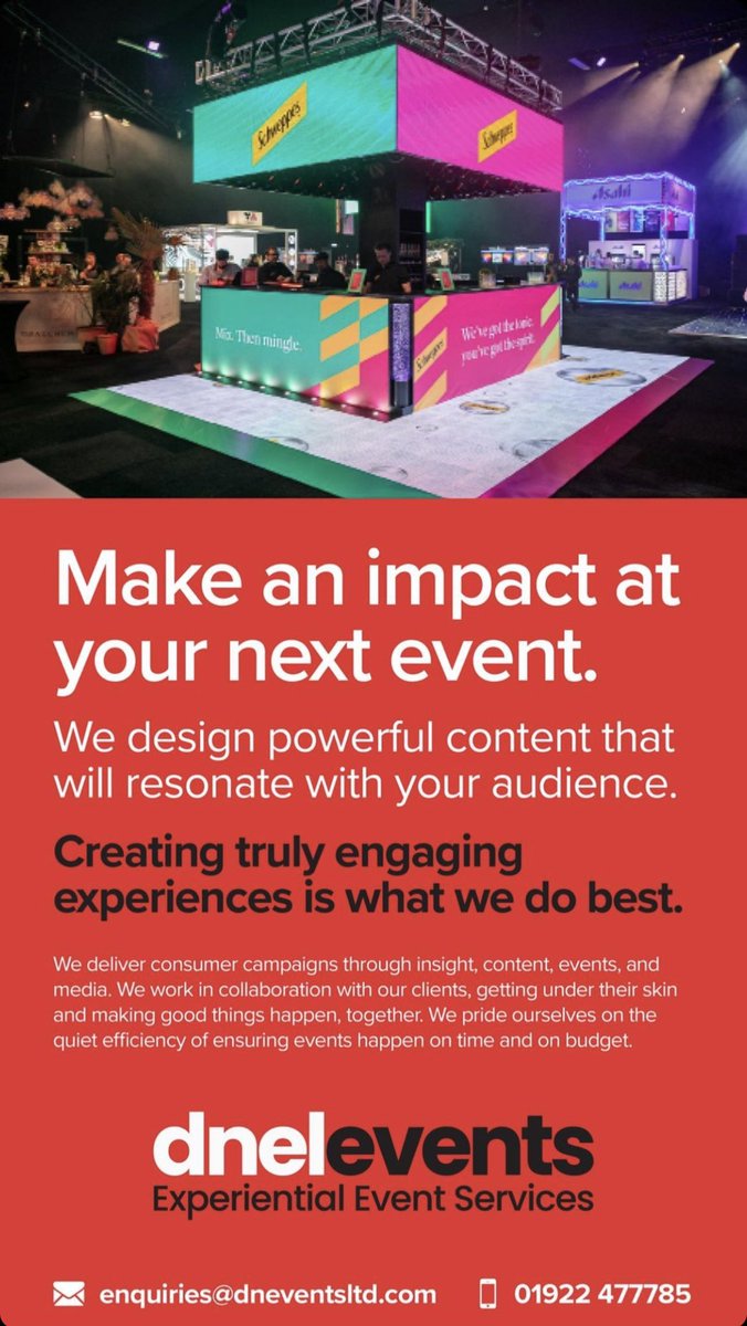 Contact @dneventsltd for more information