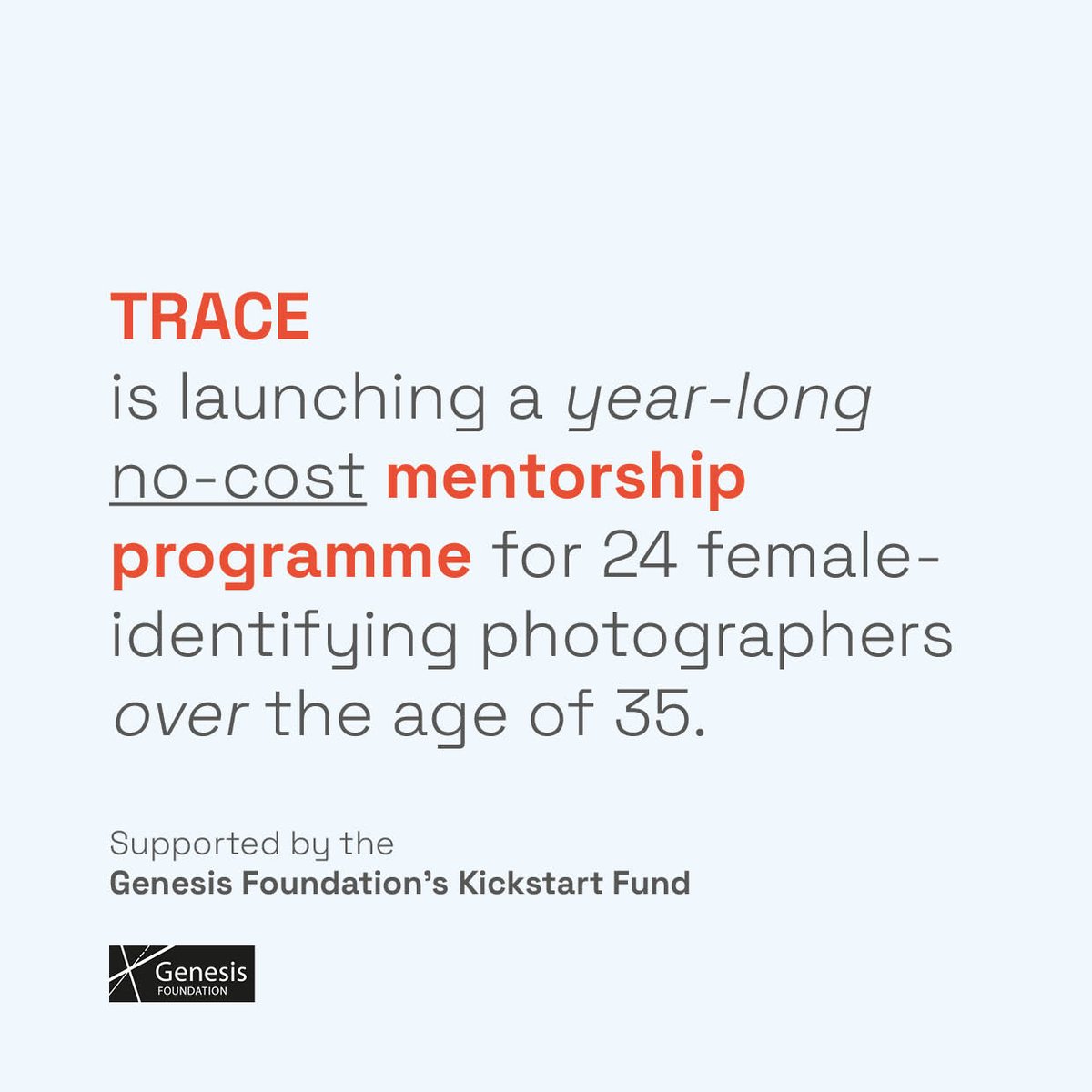_TRACE_projects's tweet image. CALL FOR PARTICIPANTS IS NOW OPEN! We are looking for 24 female-identifying photographers over the age of 35. Time to start your applications. Link in bio for more information... @SianBonnell @SebChau @ReFramedUK/ supported by the @Genesis_Fndn's Kickstart Fund