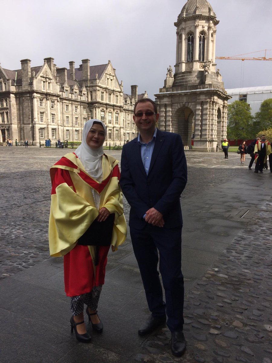 Delighted and privileged to attend an in-person graduation in <a href="/tcddublin/">Trinity College Dublin</a> earlier, my first in many years. Congratulation to my supervisee Dr Ruzana Tukimin Binti who travelled back from Malaysia for todays ceremony! Well done Ruzana <a href="/SchoolofEdTCD/">School of Education</a>