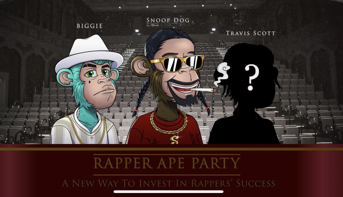 RapperApeParty's tweet photo. What a huge first 24h! Thanks for the love and the support y’all❤️ Hope u like the art👀 https://t.co/cKW68bH6c0