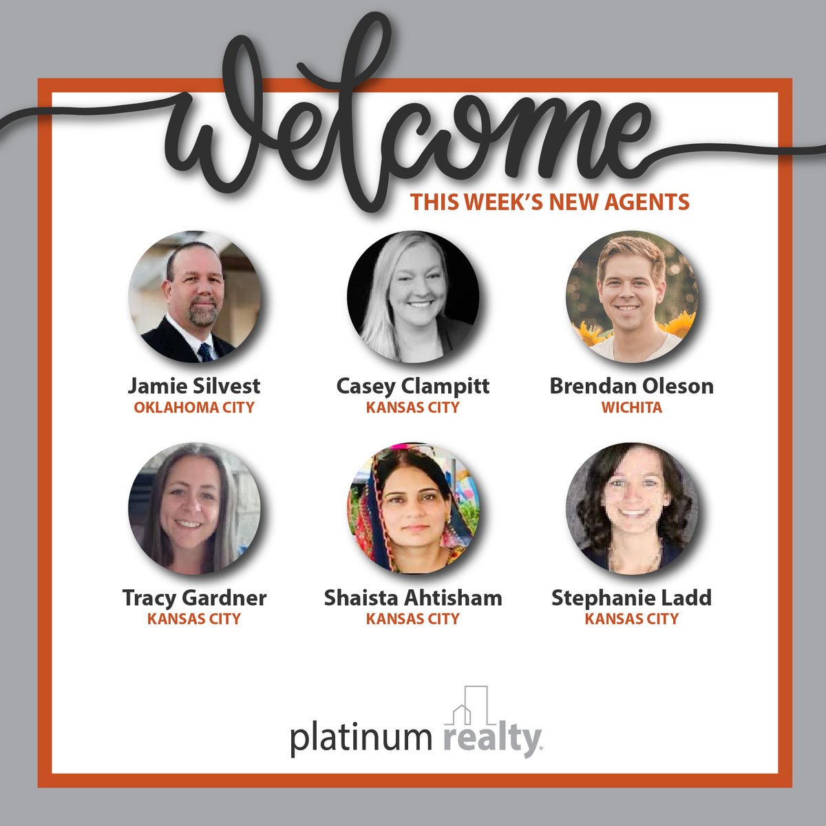 PlatinumRealty's tweet photo. 👋😀 Say hello to the six experienced agents who now call Platinum Realty home! We are thrilled they are here! 🧡#platinumproud #movewithplatinum

Agents, ready to make your move to 💯% commission?
✔️ Learn more at https://t.co/gos3syMkFd. https://t.co/MLcXtdCyVR