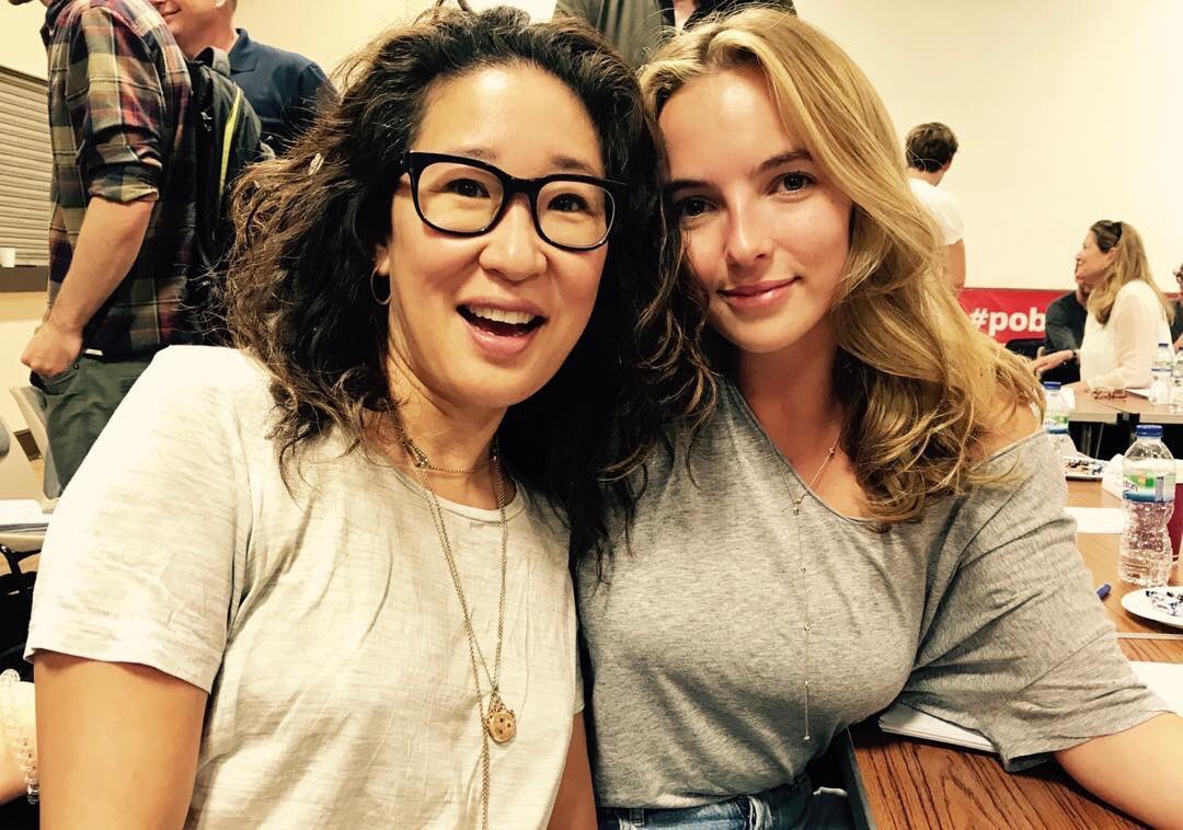 sandra and jodie’s first ever killing eve read through 🤧