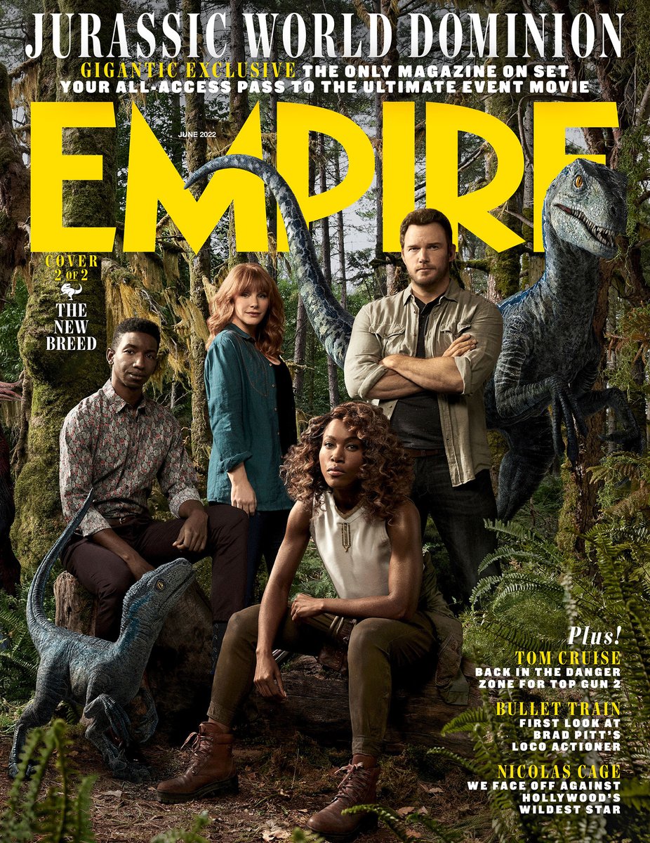 cosmomovies89's tweet photo. #PorSiNoLasViste #NuevasPortadas de #JurassicWorldDominio en la revista #Empire, recuerden que estrena en Junio ¿Ansiosos? 🤩🦖🦕 https://t.co/Y2oeULdqkq