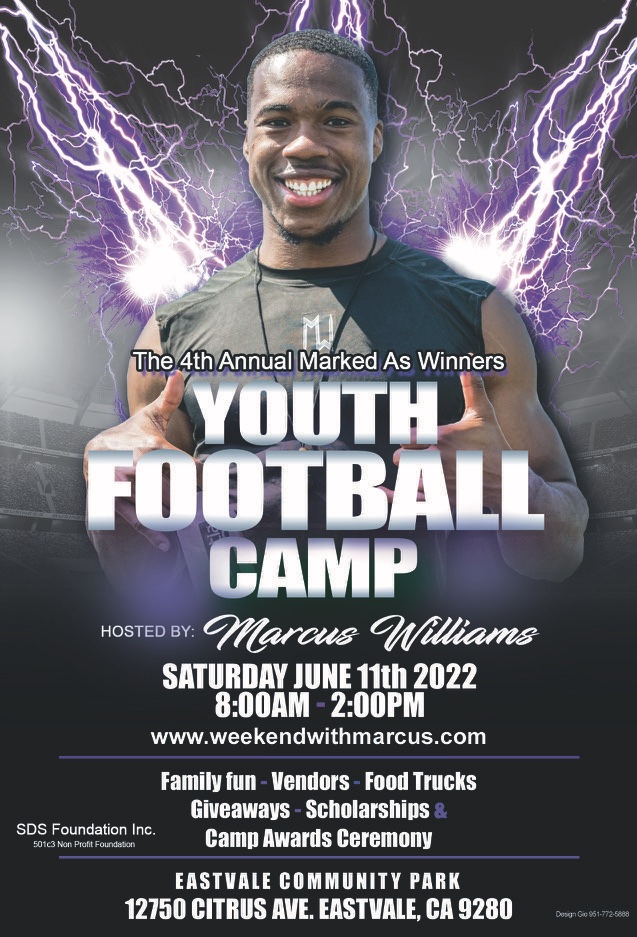 4th ANNUAL Free Marked As Winners Camp!! Registration is now open @ weekendwithmarcus.com