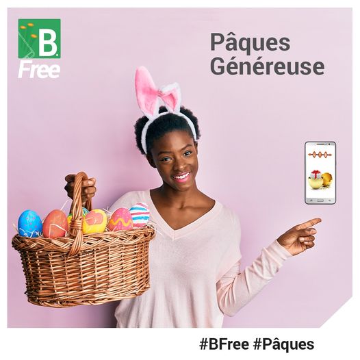 bfree_ci's tweet photo. Durant tout le mois d’Avril, fêtez Paquinou avec #BFree ! 🐣😊
Achetez un ticket UTB CI via votre application et gagnez un max de cadeaux 🎁 
📲Téléchargez gratuitement l'application sur :
🔘 Android : https://t.co/6SgZanHOfS
🔘 IOS : https://t.co/UtwdQ8BeCH https://t.co/bEmojiOs93